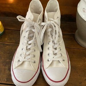 Converse White Hightop Sneakers